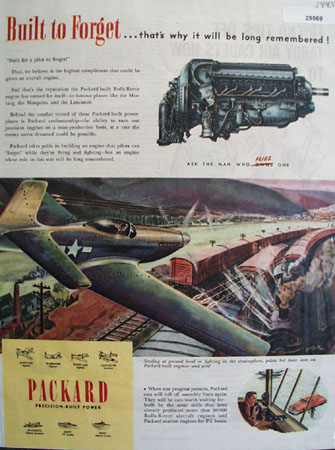 Packard Engine 1945 Ad