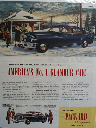 Packard Car 1945 Ad