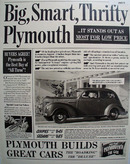 Plymouth Car 1939 Ad