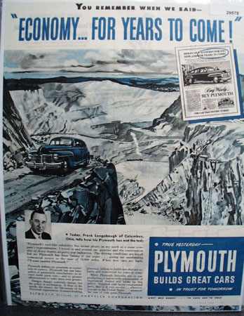 Plymouth Car 1945 Ad