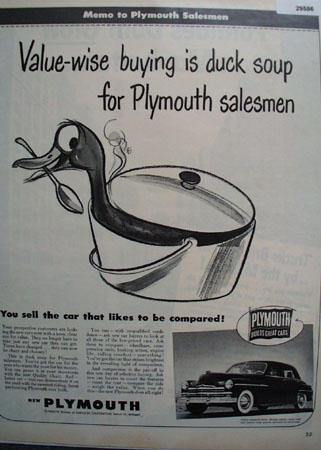 Plymouth Car 1949 Ad