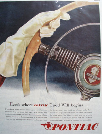 Pontiac 1945 Ad