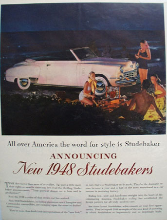 Studebaker Car 1948 Ad