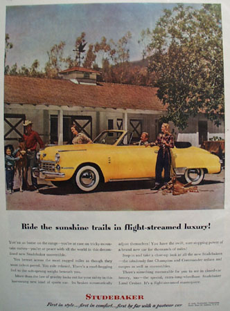 Studebaker Car 1948 Ad.