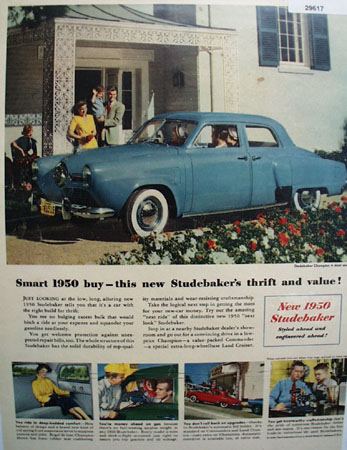 Studebaker Car 1950 Ad