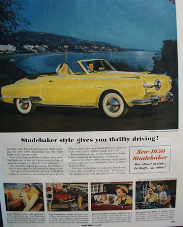 Studebaker Car 1950 Ad