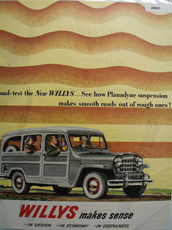 Willys 1950 Ad Station Wagon.