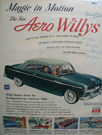Aero Willys 1952 Ad