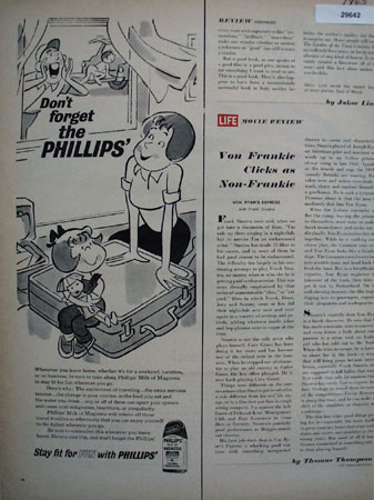 Phillips Milk of Magnesia 1956 Ad
