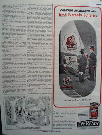 National Carbon Eveready Battery 1944 Ad