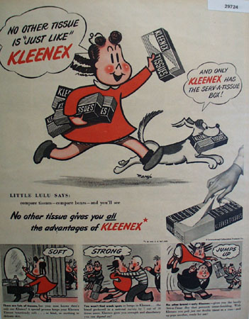 Kleenex 1948 Ad