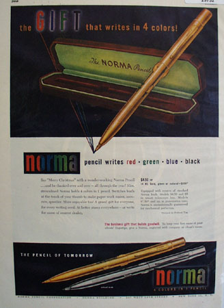 Norma Pencil 1948 Ad