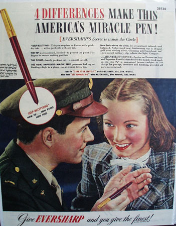 Eversharp Pen 1944 Ad
