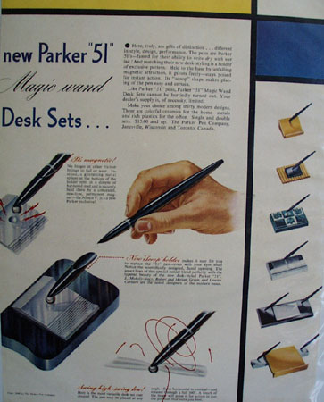 Parker Pen Co. 1947 Ad