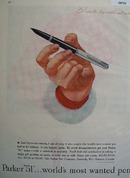 Parker Pen Co 1947 Ad