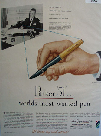 Parker Pen Co. 1948 Ad