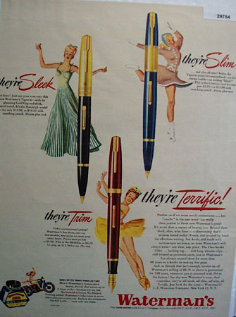 Watermans Pen 1946 Ad