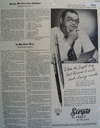 Scripto Co 1946 Ad