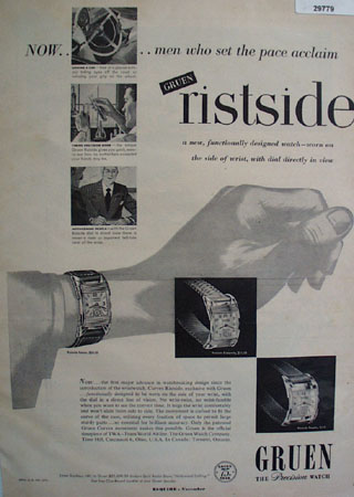 Gruen Precision Watch 1949 Ad
