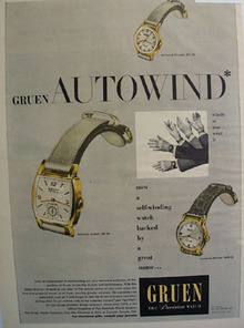 Gruen Watch Co. 1948 Ad