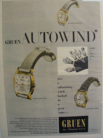 Gruen Watch Co. 1948 Ad
