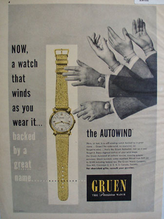 Green Autowind Watch 1948 Ad