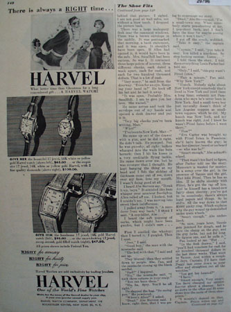 Harvel Watch 14K 17 Jewel 1947Ad