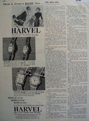 Harvel Watch 14K 17 Jewel 1947Ad