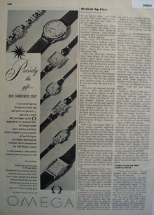 Omega Christmas Gift Watch 1948 Ad