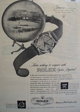 Rolex Watch Birthplace 1948 Ad