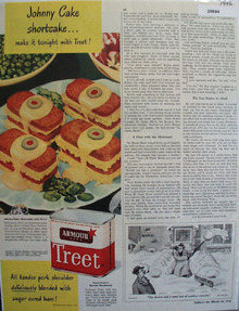 Armour treet Johnny Shortcake 1946 Ad
