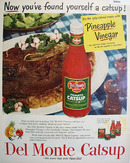 Del Monte Catsup Pineapple Vinegar 1951 Ad