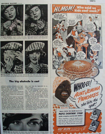 Aunt Jemima Pancakes Hits the Spot 1945 Ad