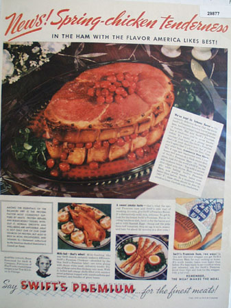 Swifts Premium Finest Meats 1938 Ad