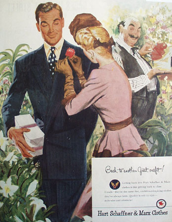 Hart Schaffner And Marx Another Great Outfit Ad 1946