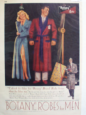 Botany Robe He Like The Robe Ad 1949
