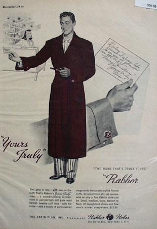 Rabhor Robes Christmas Ad 1948