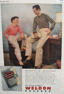 Weldon Pajamas Father Son Slack Suit Ad 1948