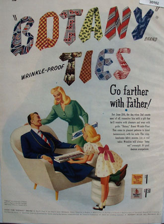 Botany Ties Fathers Day Ad 1948