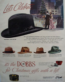 Dobbs Hats Lets Celebrate Ad 1950