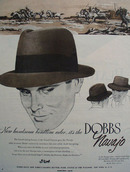 Dobbs Hats New Navajo Color Ad 1953
