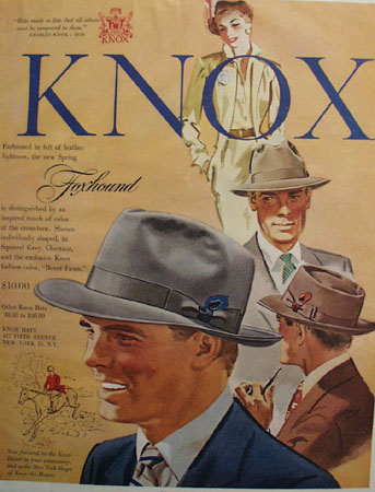 Knox Hats Foxhound Hat 1950