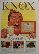 Knox Hat Gift That Tops Them All Ad 1948