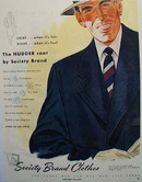 Society Brand Hudder Coat Ad 1949