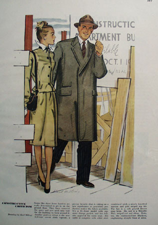Constructive Criticism Drawing by Karl Milroy Ad 1947