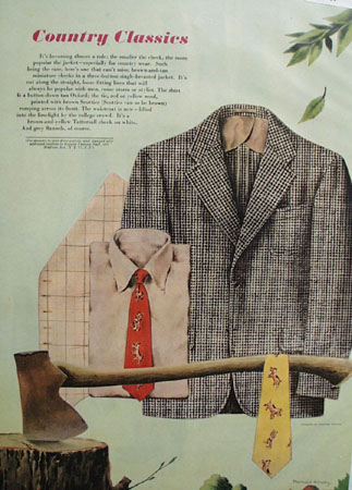 Country Classics Drawing by Merrill Harvey Ad 1948