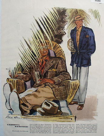 Calif. Racketeers Drawing by Link Hannah Ad 1948