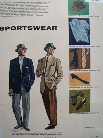 Nubby Touch Sportswear Ad 1953 this is an April 1953