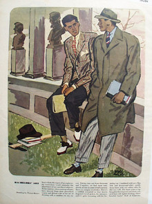 Bachelors Art Drawing by Peters Reiser Ad 1947