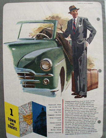 Town And Travel Drawing by M Burniston Ad 1949